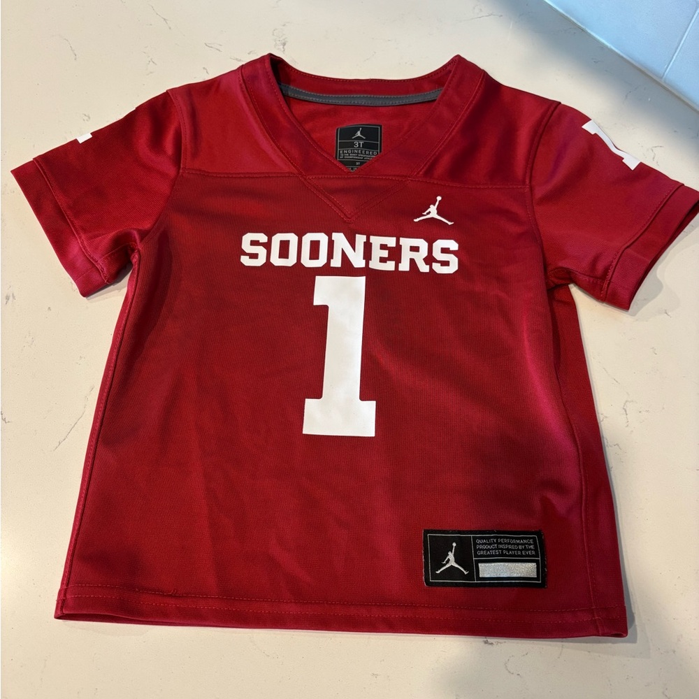 Toddler Oklahoma Sooners OU Football Jersey Red & White